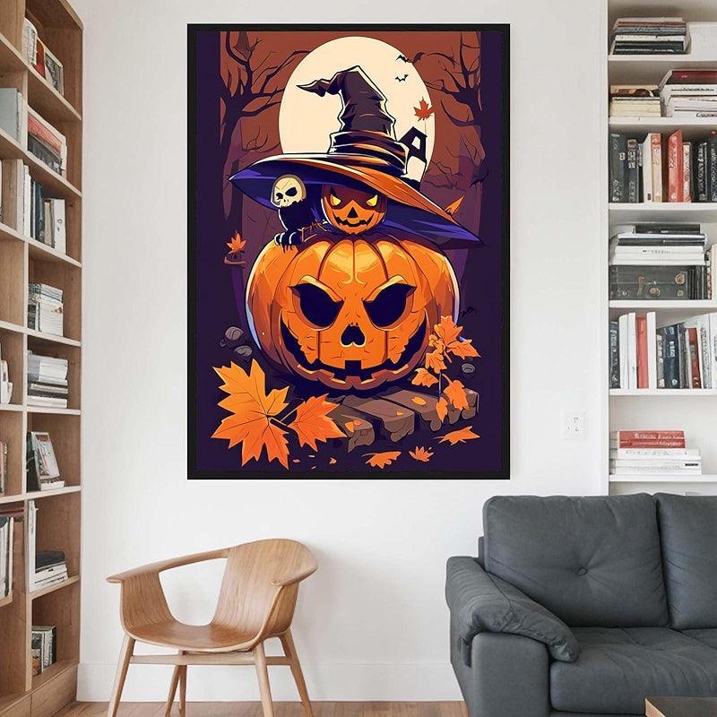 5D Diamond Painting Kit Halloween Skull Eagle Art