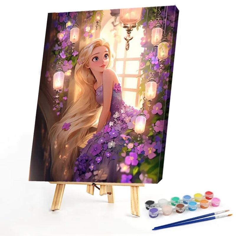 Rapunzel Themed Paint By Numbers Acrylic Painting Kit