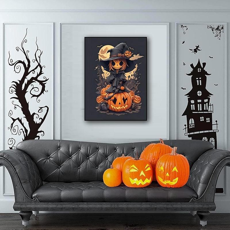 Halloween Paint By Numbers Kit For Home Wall Decor
