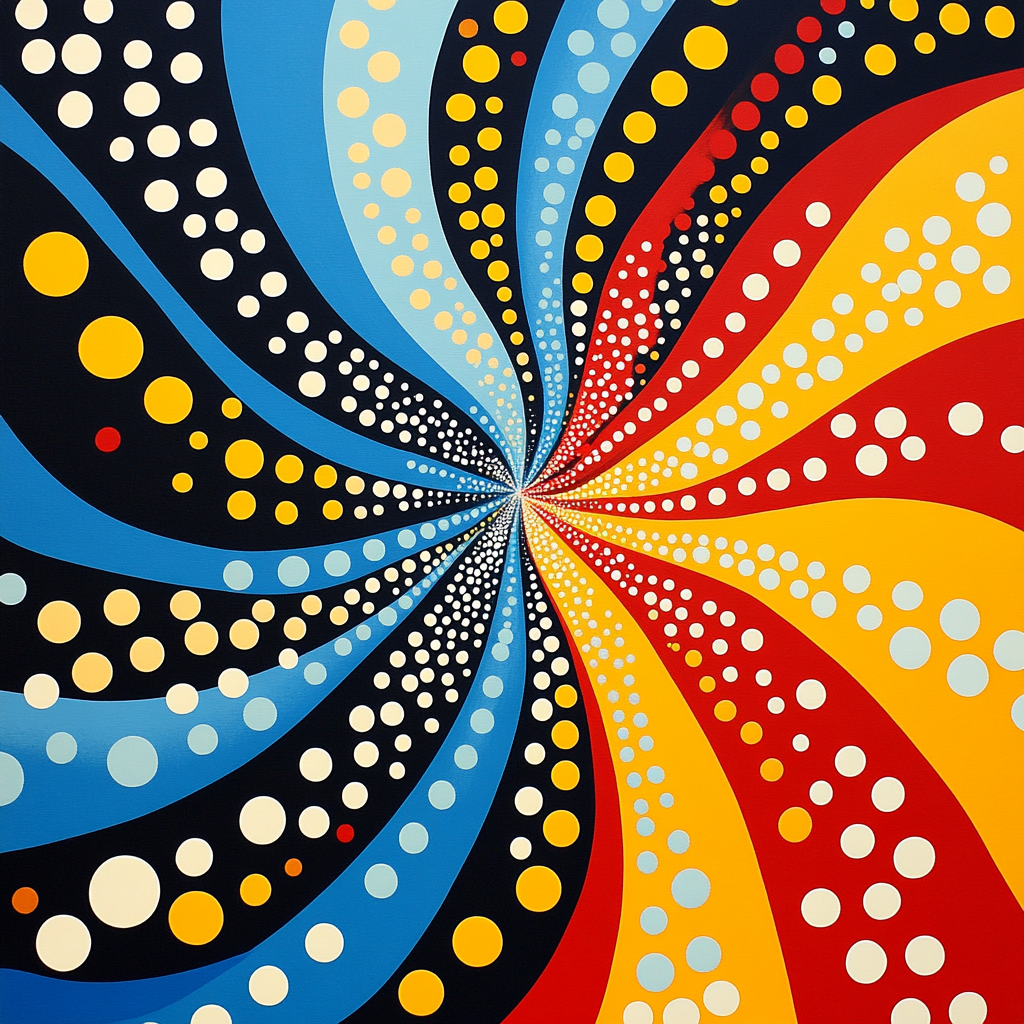 Yayoi Kusama Inspired Cosmic Infinity Patterns Paint by numbers kits