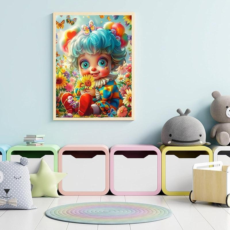 Diamond Painting Kit With Curly Hair Dolls Art