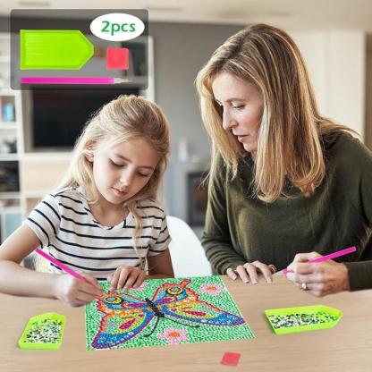 Diamond Art Kit With Wooden Frame For Crafting