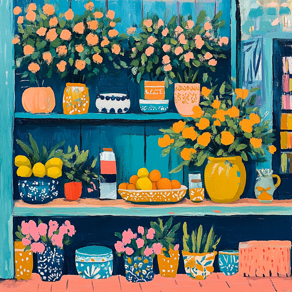 Matisse Inspired Market Stall Painting by numbers kit