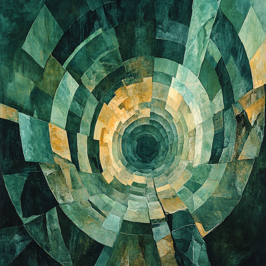 Max Ernst Inspired Mineral Labyrinth Paint by numbers kits