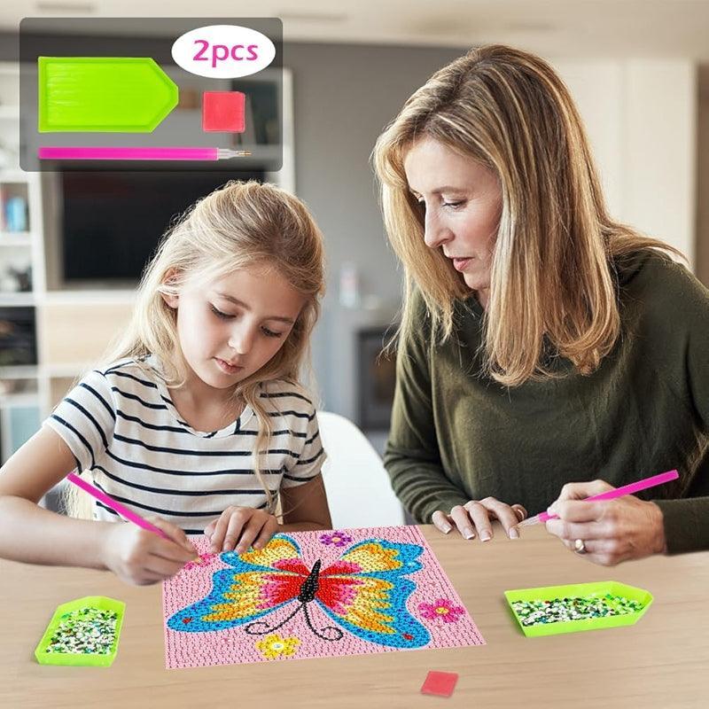 Diamond Art Kit With Wooden Frame For Crafting