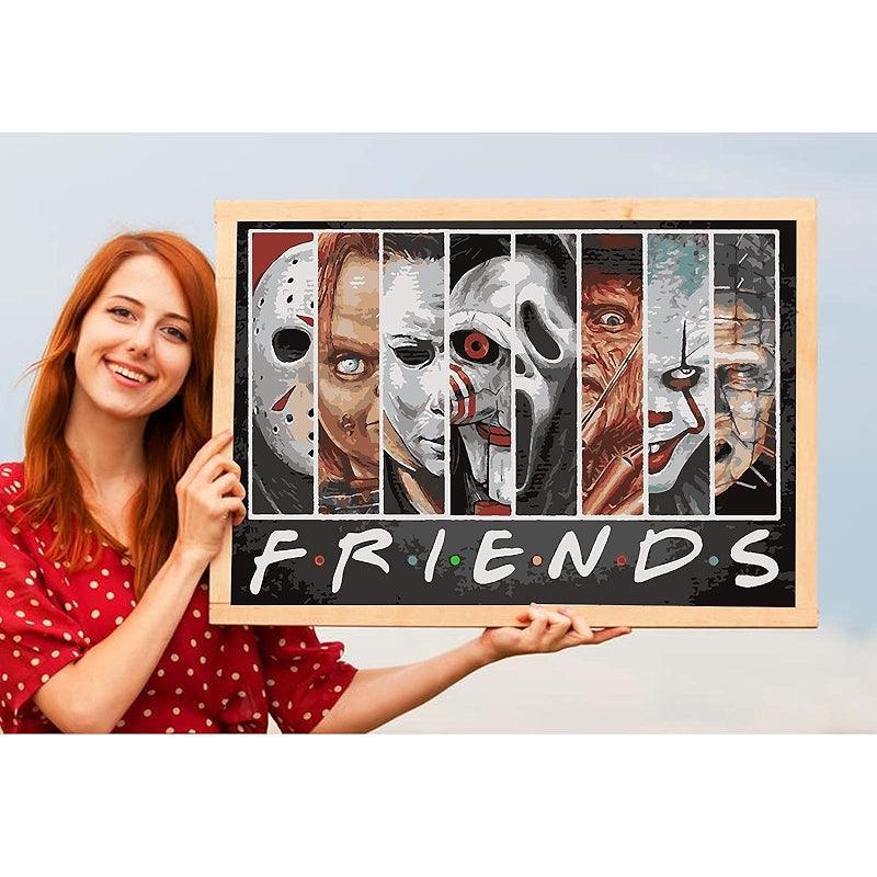 Halloween Paint By Numbers For All Ages DIY Art Kit