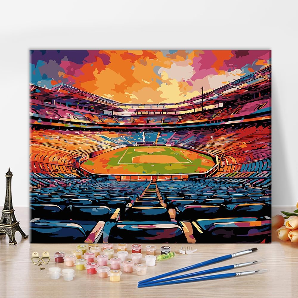 Vibrant Soccer FIFA 2026 Arena Paint By Numbers
