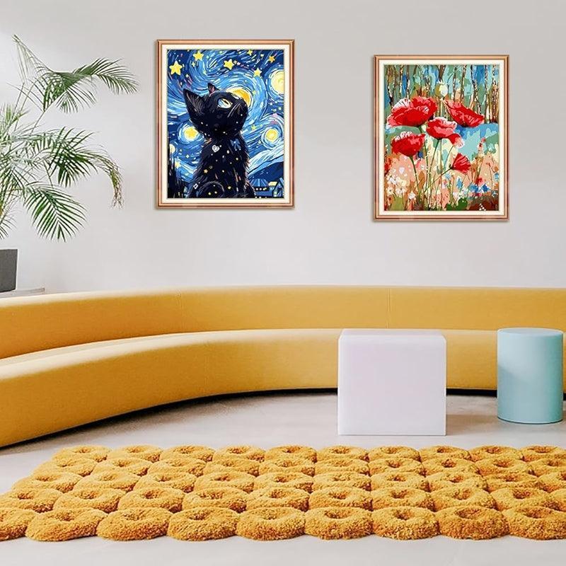 Paint By Numbers Kit Black Cat Canvas Art