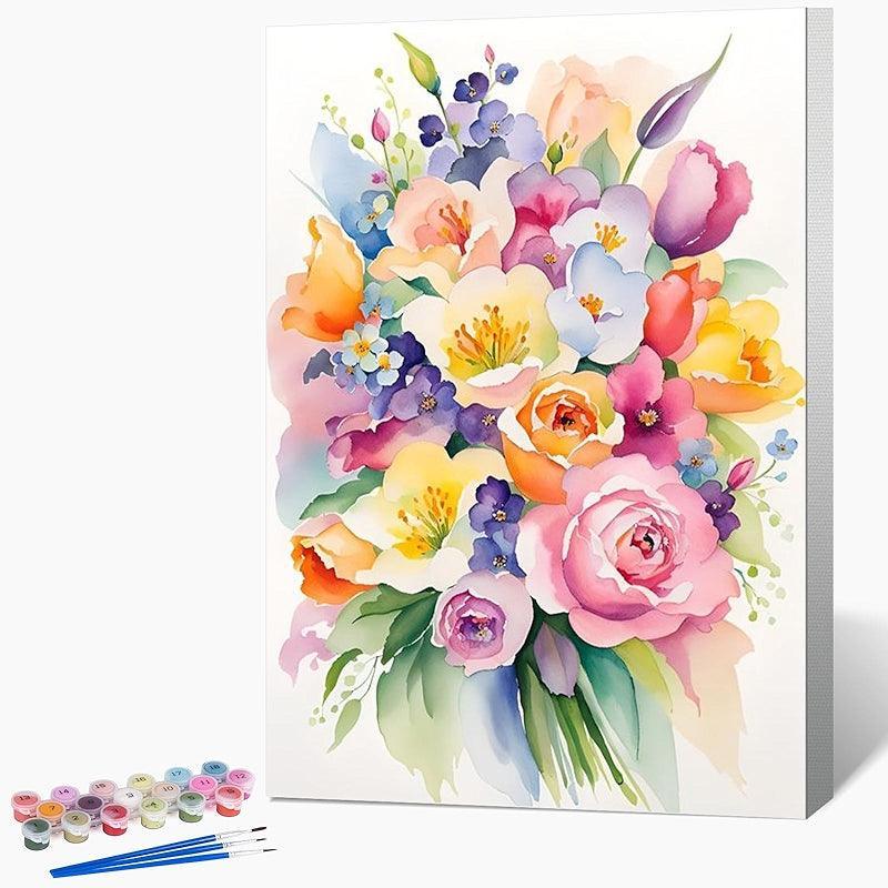 Paint By Numbers Kit For All Ages With Wooden Frame