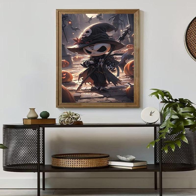 Halloween Paint By Numbers Kit On Canvas Pumpkin Decor