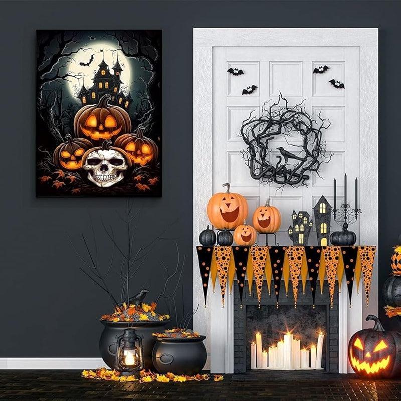 5D Halloween Diamond Painting Kit Horror Castle Art