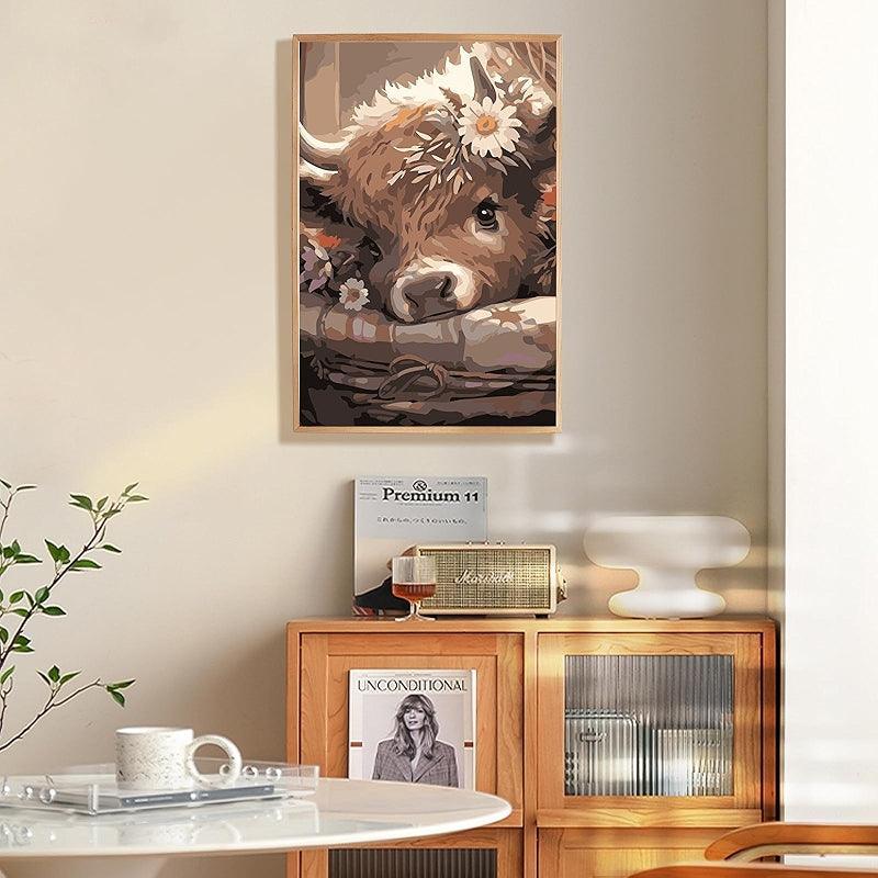 Paint By Numbers Kit For All Ages With Wooden Frame