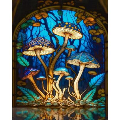 Paint By Numbers Kit For Adults And Beginners Acrylic Mushroom