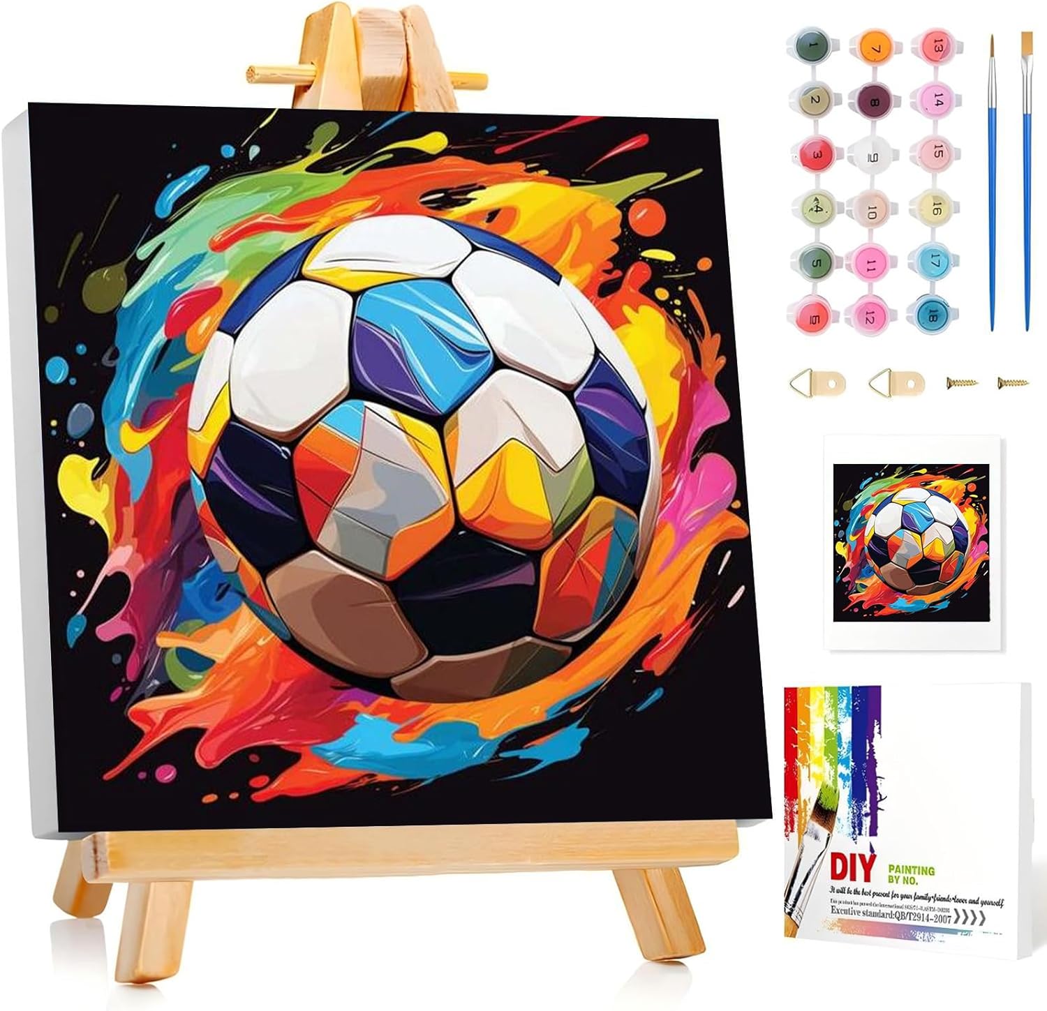 FIFA 2026 Vibrant Soccer Ball Paint By Numbers