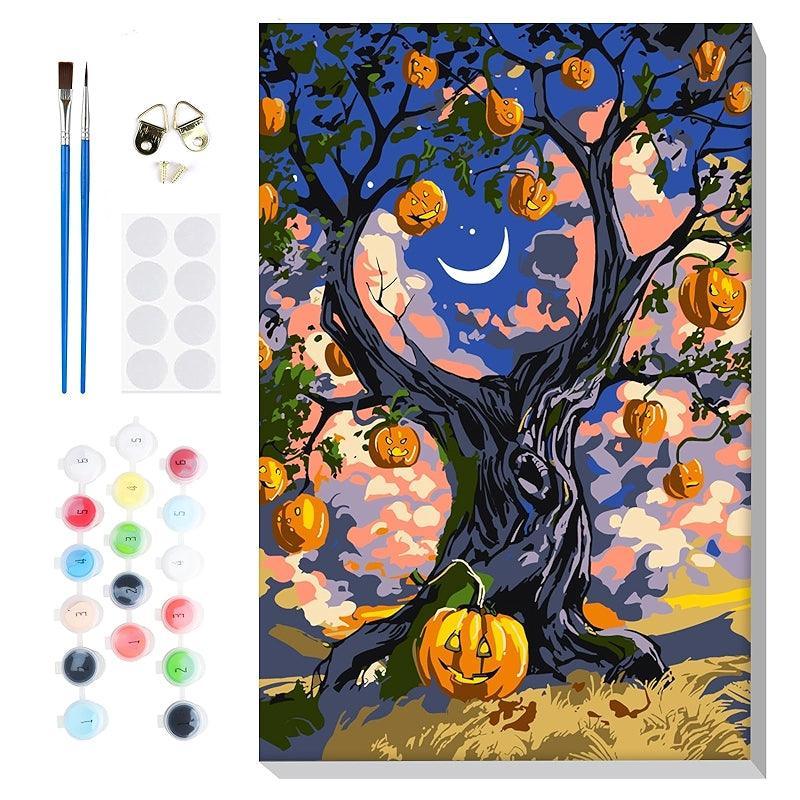 Halloween Paint By Numbers Kit For Adults And Beginners