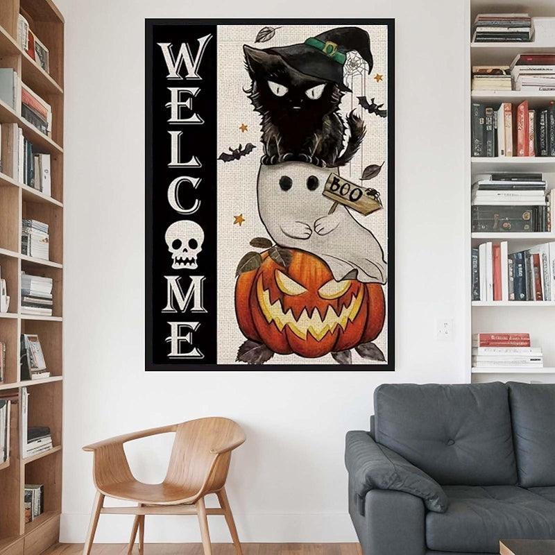 5D Diamond Painting Kit Halloween Skull Eagle Art