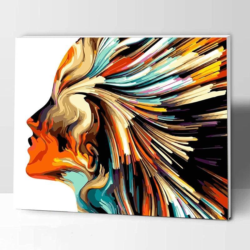 DIY Paint By Numbers Kit Skull Gentleman 16x20 Inch