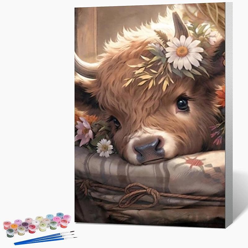 Paint By Numbers Kit For All Ages With Wooden Frame