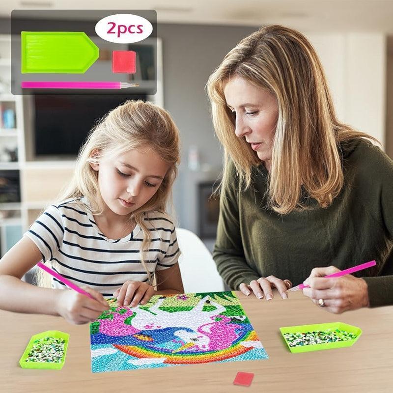 Diamond Art Kit With Wooden Frame For Crafting