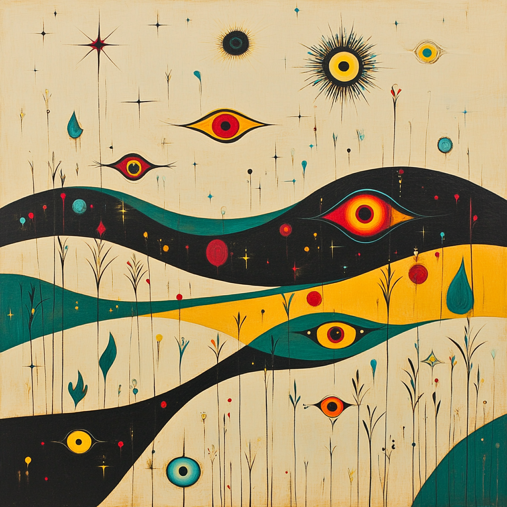 Joan Miró Inspired Dream Meadow Paint by numbers kits