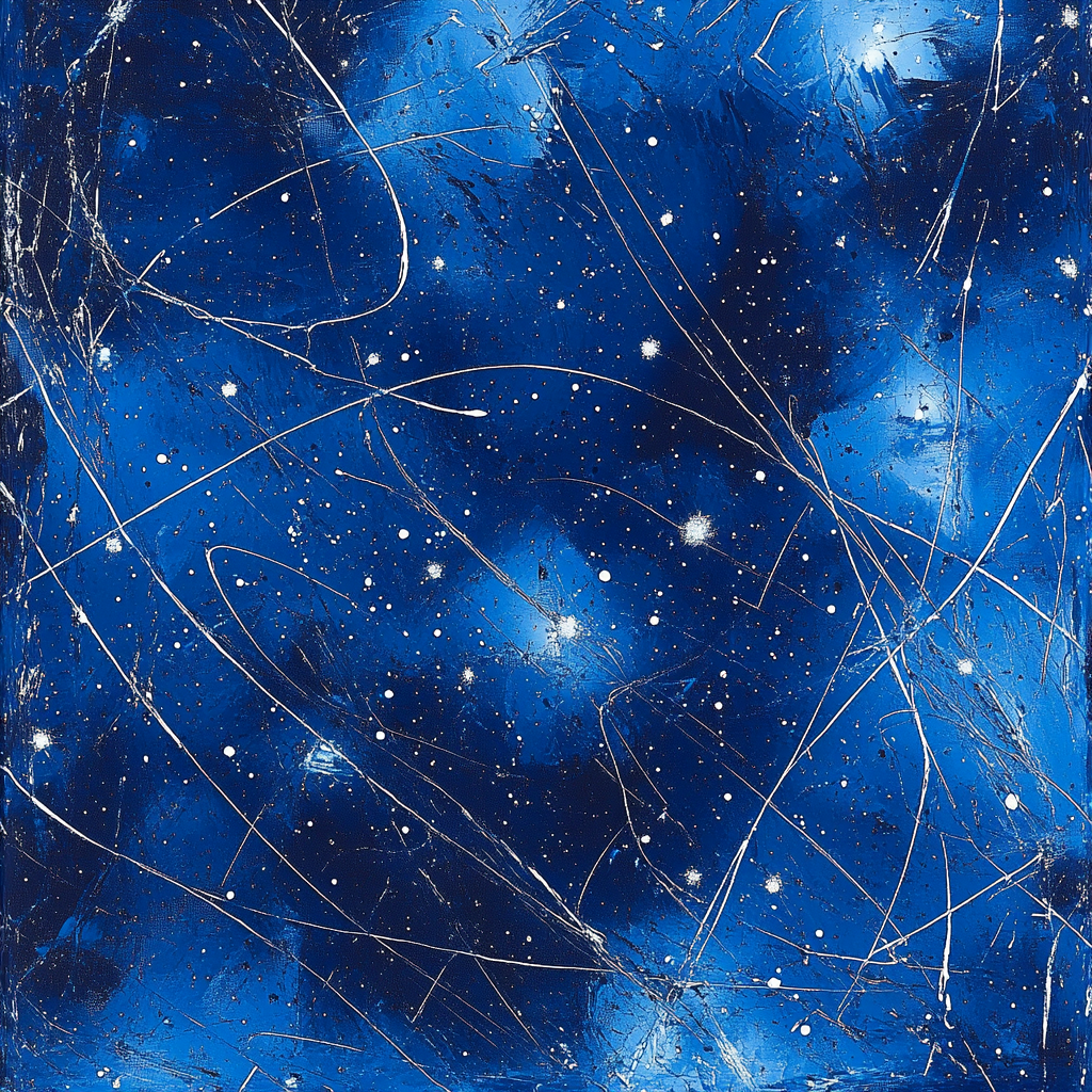 Jackson Pollock Inspired Celestial Drip Symphony Painting by numbers kit