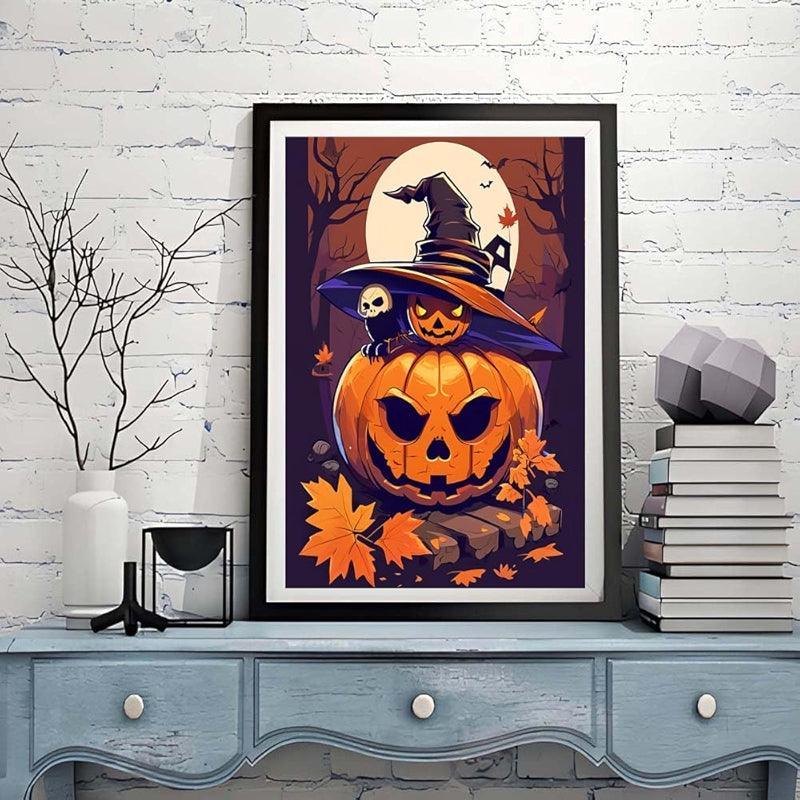 5D Diamond Painting Kit Halloween Skull Eagle Art