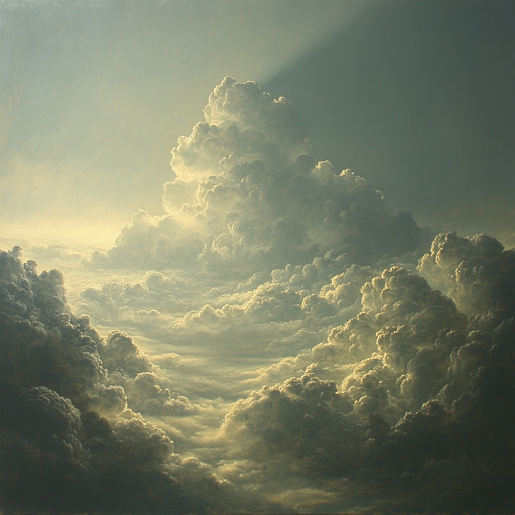 Caravaggio Inspired Storm Cloud Majesty paint by number