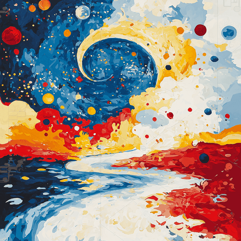 Joan Miró Inspired Cosmic Dreamland Numbered Painting Kits