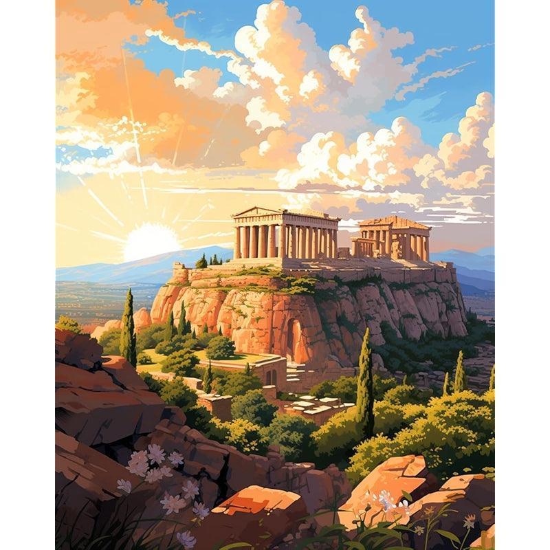 Paint By Numbers Acrylic Kit On Canvas For Art Enthusiasts