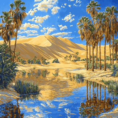 Huacachina Oasis Paint By Number