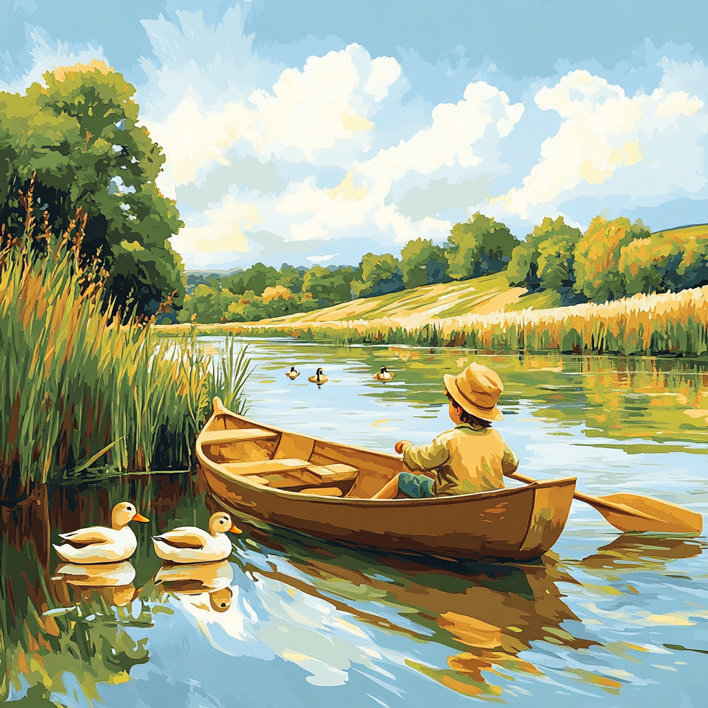 Little John River Row paint by numbers