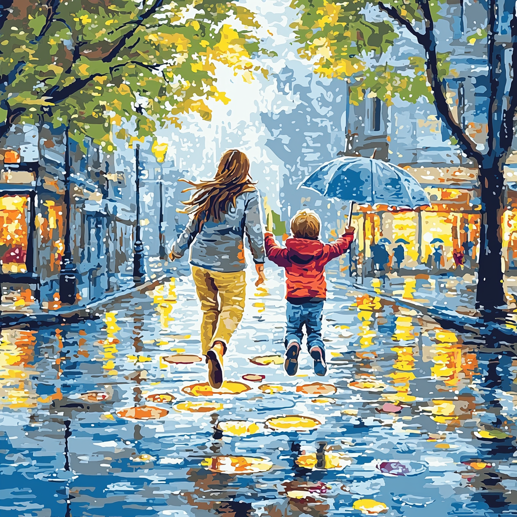 Puddle Jumping Fun Paint By Numbers Kits