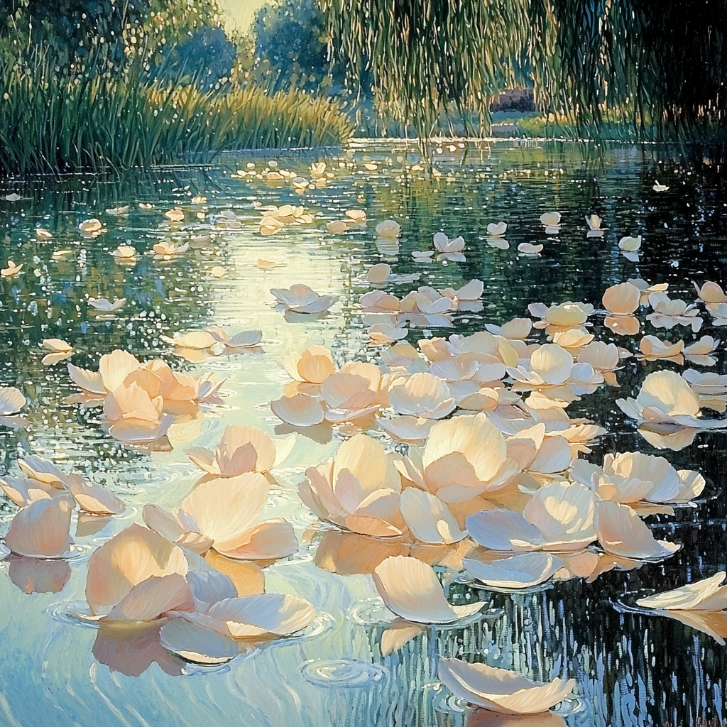 Edgar Degas Inspired Floating Petals Painting By Numbers Kit