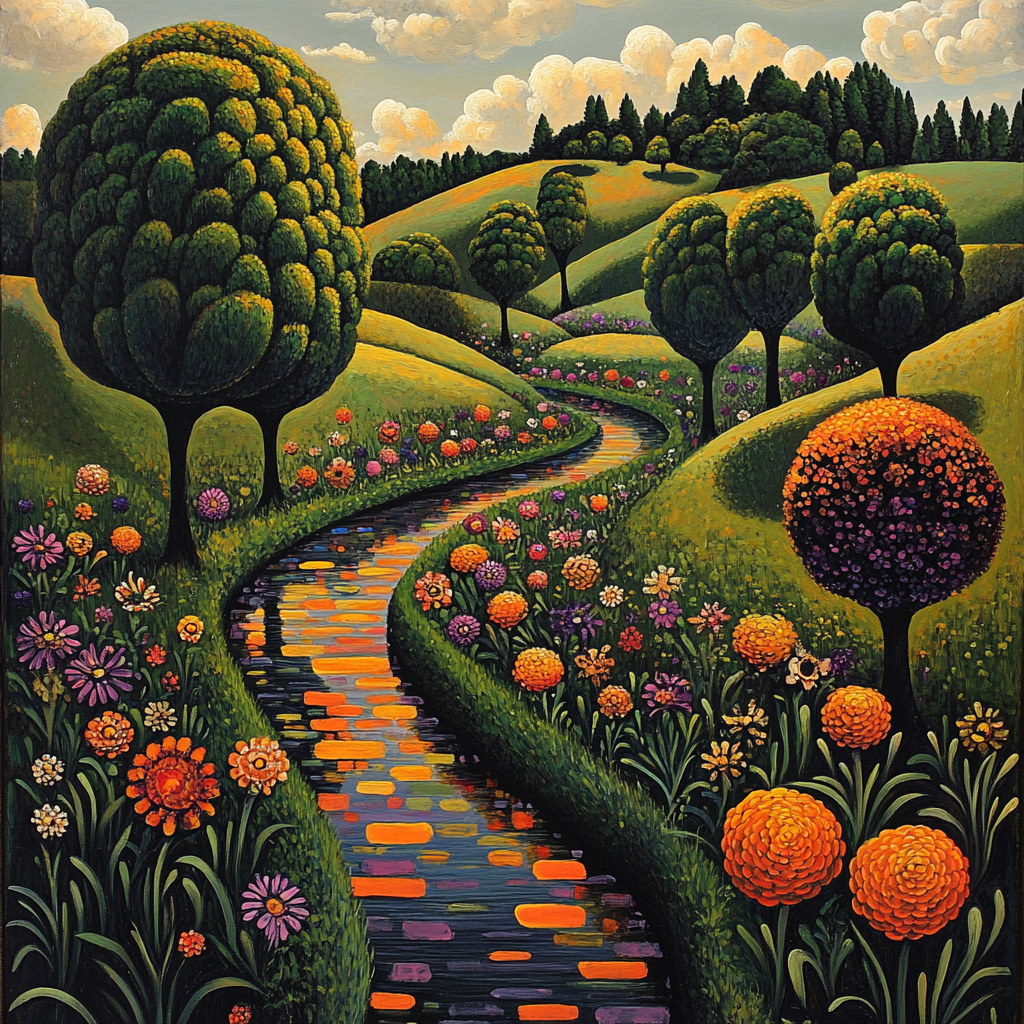 Dali Inspired Dreamscape Garden Painting by numbers kit