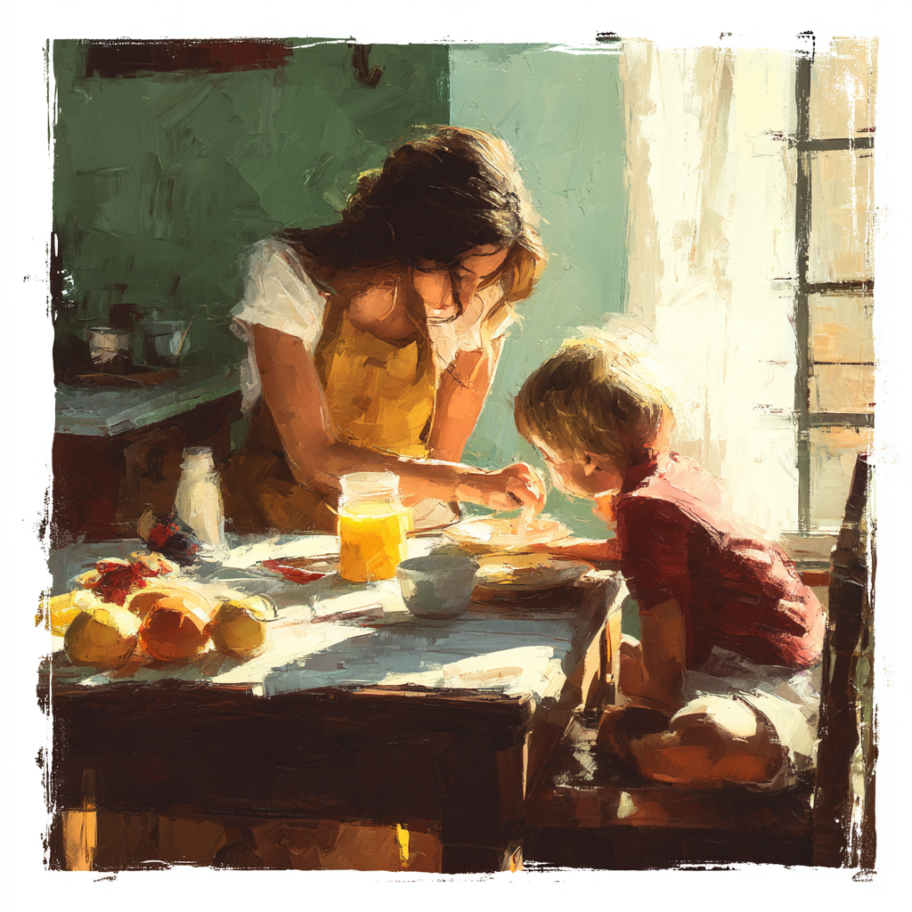 Sunlit Sunday Breakfast Paint By Color