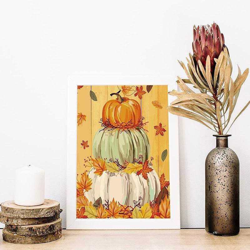 DIY Painting By Number Kit 16x20 Inch Canvas Autumn Design