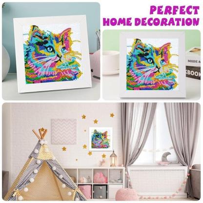 Diamond Art Kit With Wooden Frame For Crafting