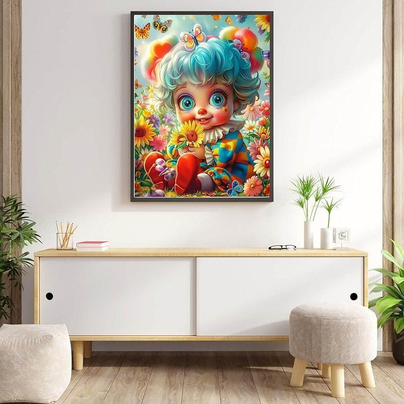 Diamond Painting Kit With Curly Hair Dolls Art