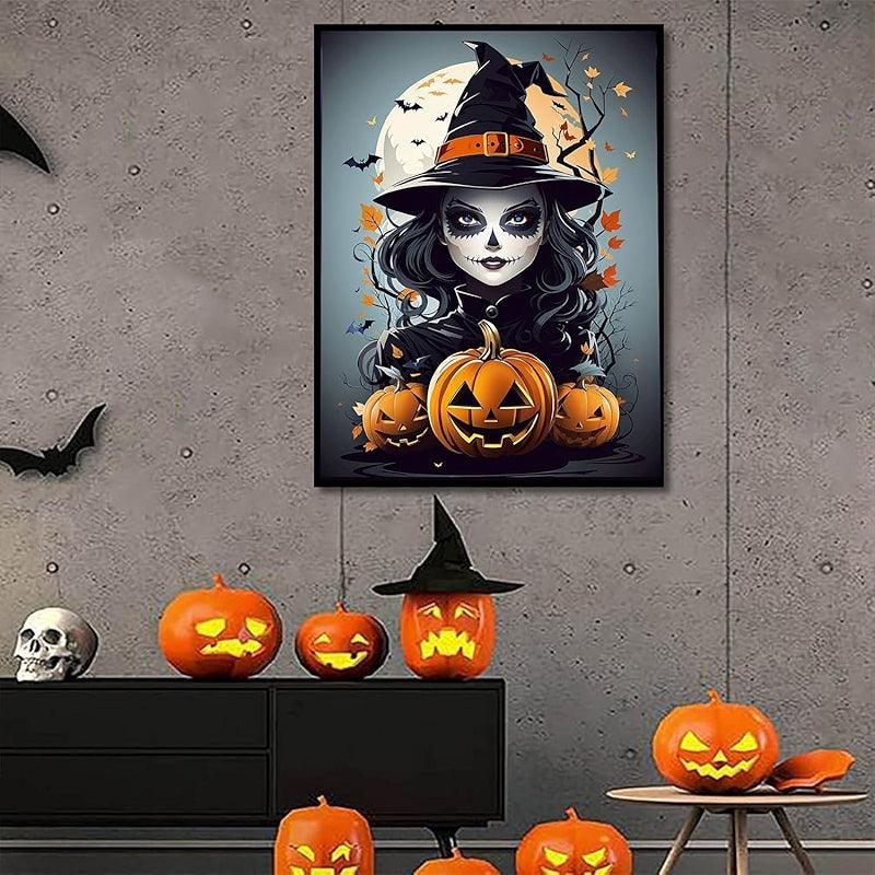 Halloween Diamond Art Kit 5D Gem Painting For Home Decor