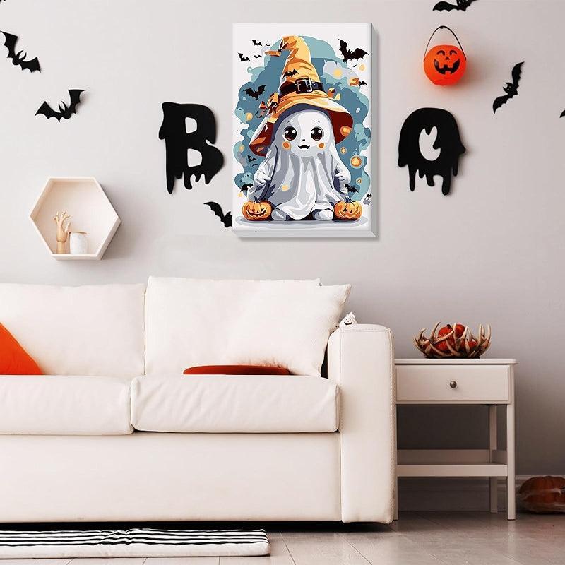 Halloween Paint By Numbers Kit For Adults And Beginners Framed