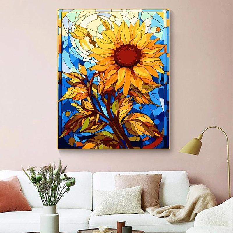 Paint By Number Kit For Adults And Beginners Cat Flowers