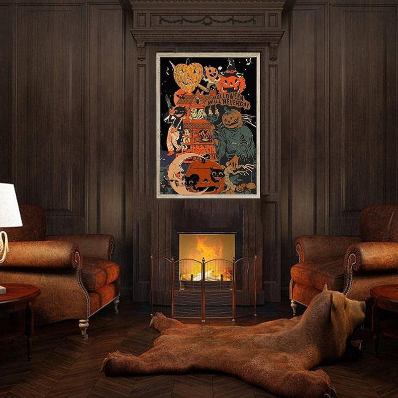 Halloween Paint By Numbers Kit For Home Decor