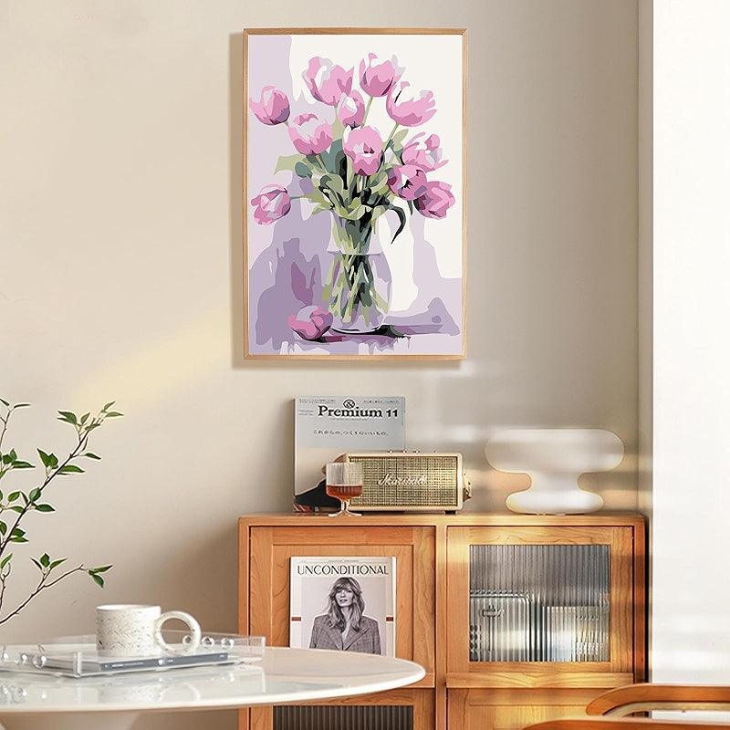 Paint By Numbers Kit For All Ages With Wooden Frame