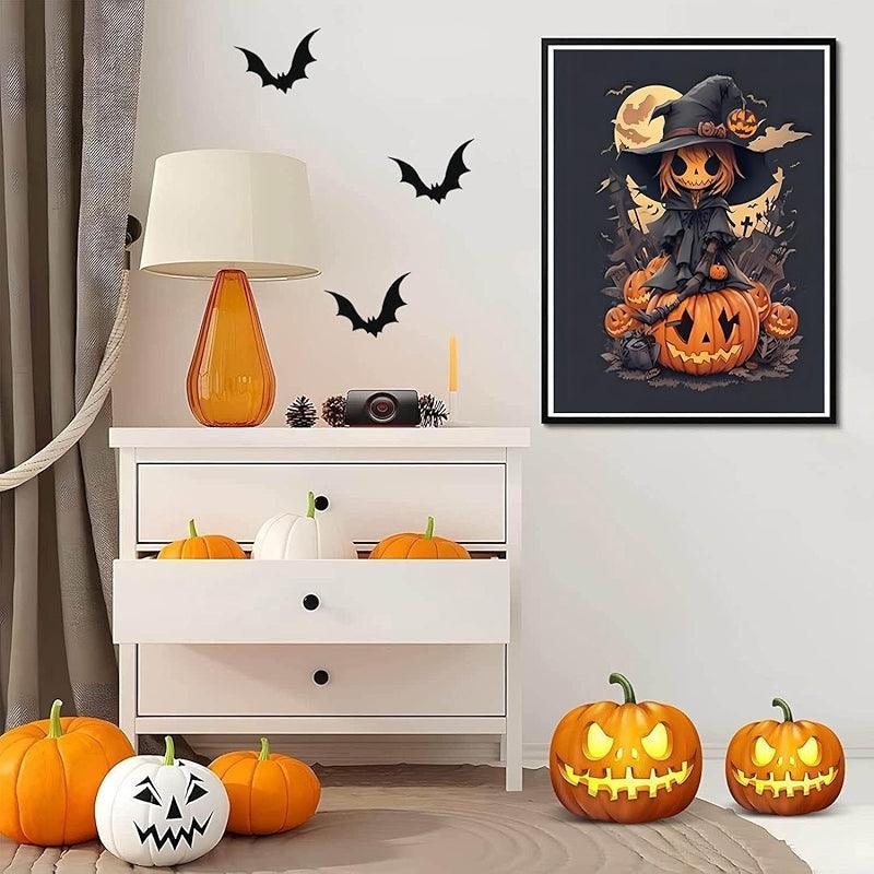 Halloween Paint By Numbers Kit For Home Wall Decor