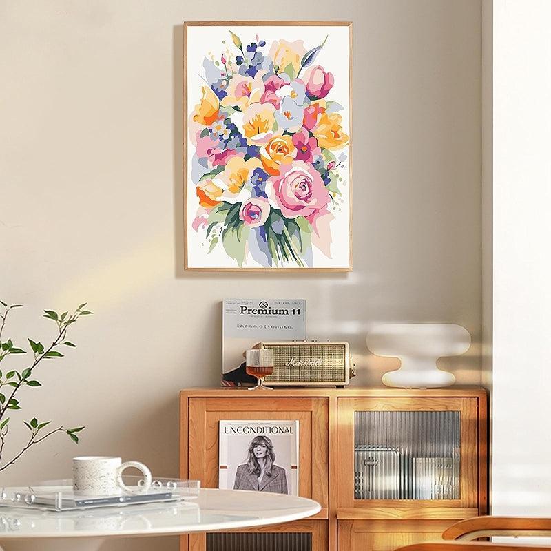 Paint By Numbers Kit For All Ages With Wooden Frame