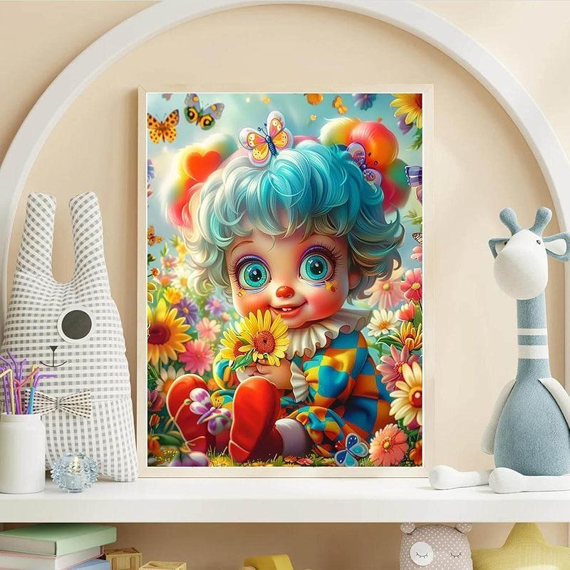 Diamond Painting Kit With Curly Hair Dolls Art