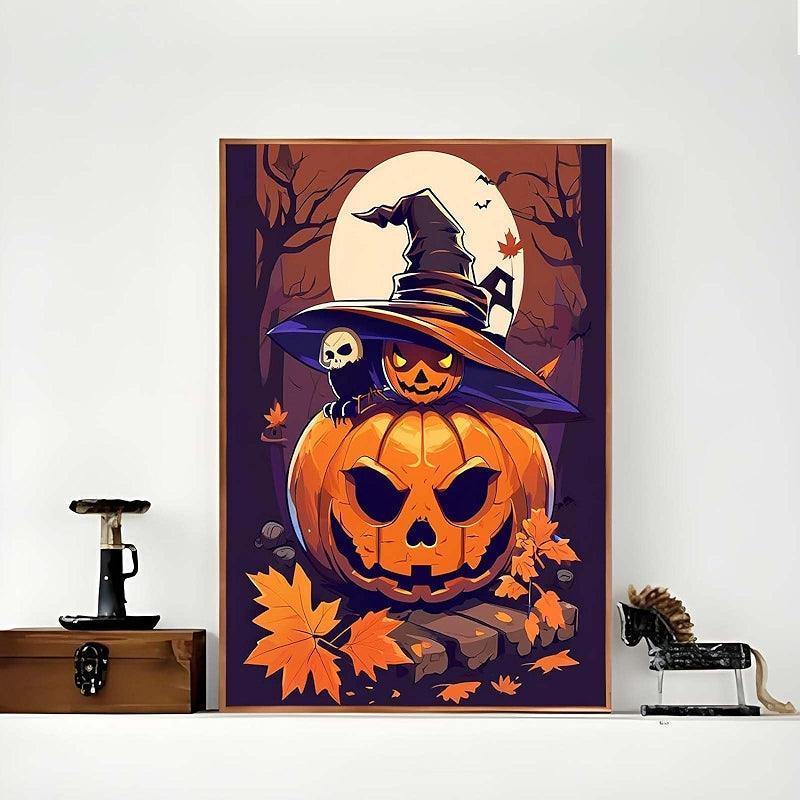 5D Diamond Painting Kit Halloween Skull Eagle Art