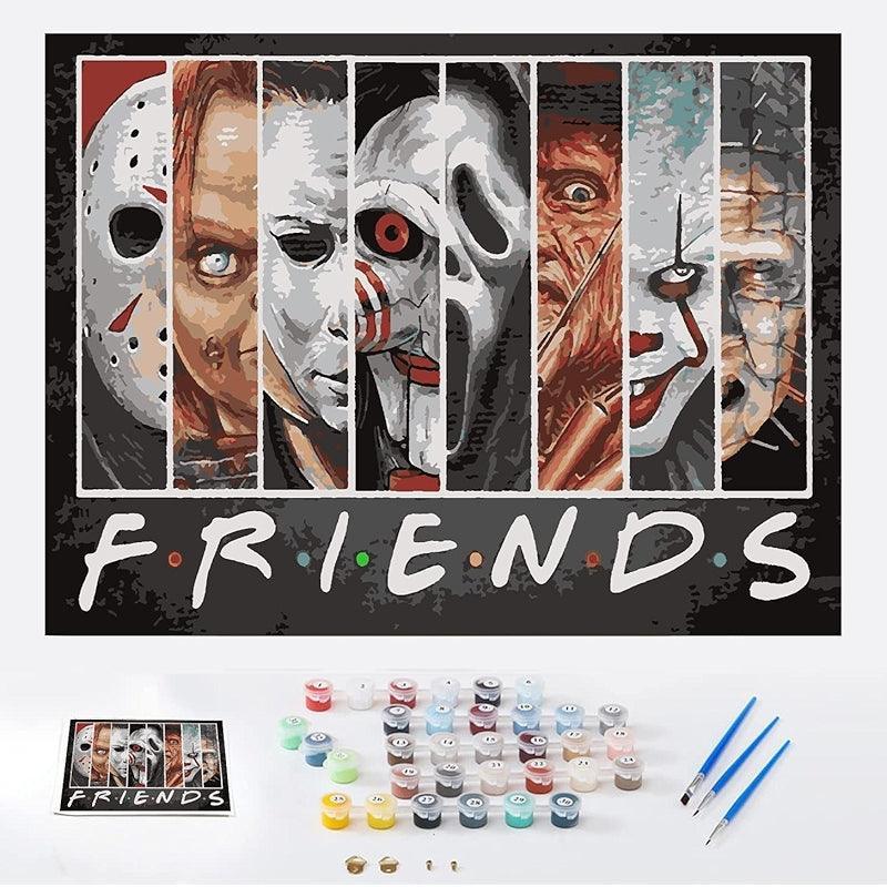 Halloween Paint By Numbers For All Ages DIY Art Kit