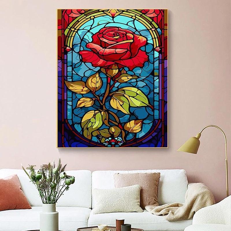 Paint By Number Kit For Adults And Beginners Cat Flowers