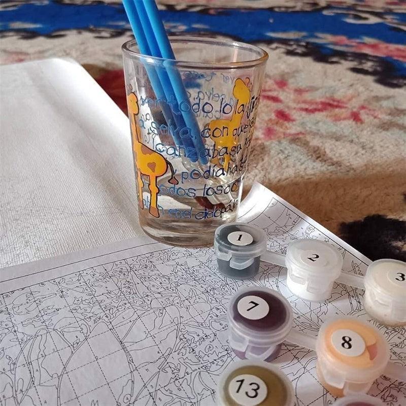 DIY Paint By Numbers Kit Skull Gentleman 16x20 Inch